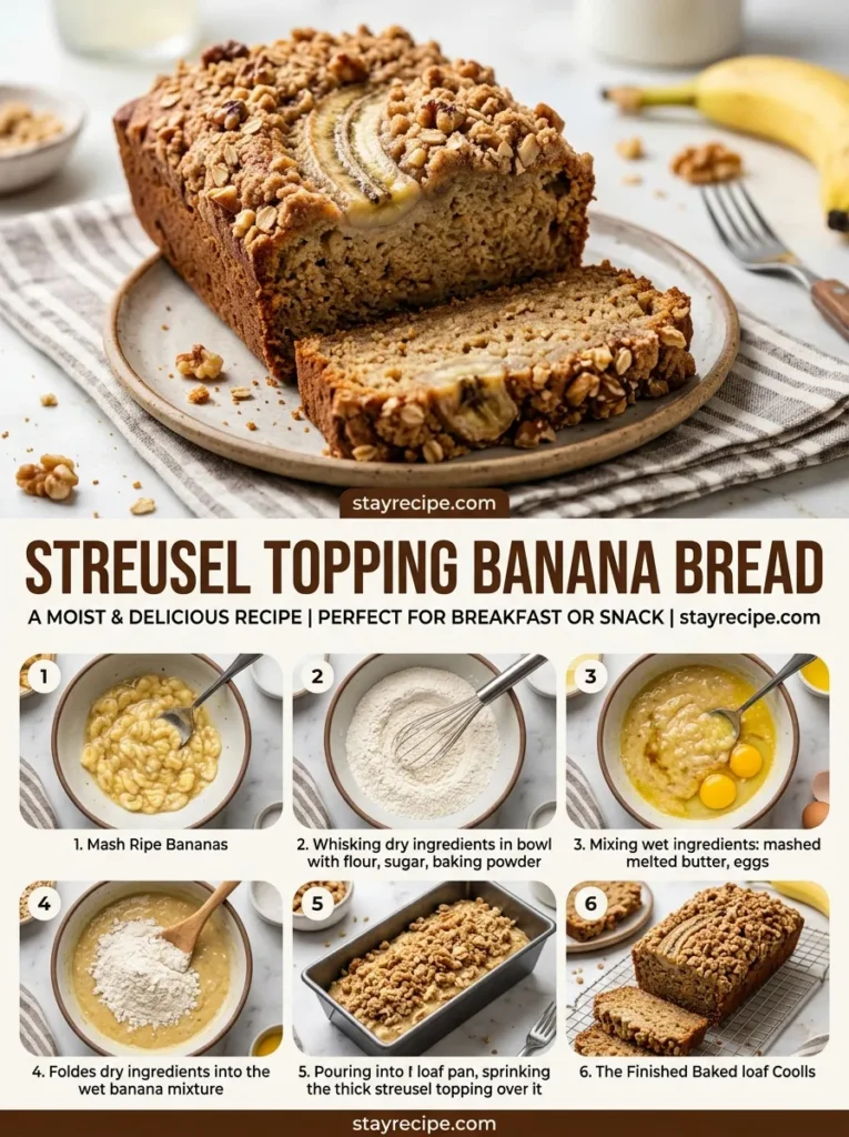 Streusel Topping Banana Bread