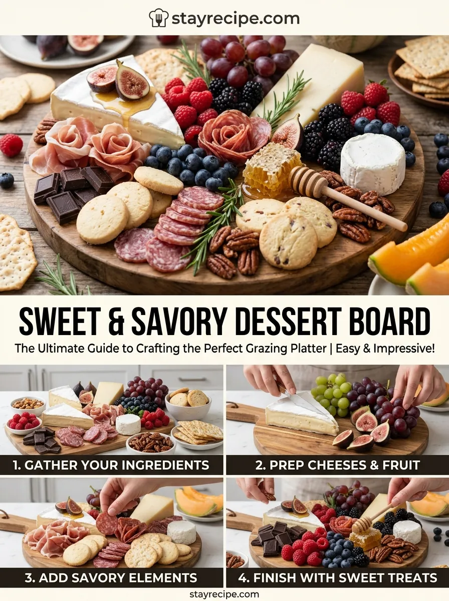 Sweet Savory Dessert Board Spring Charcuterie Board Ideas