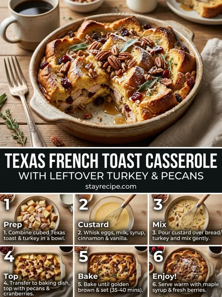 Texas French Toast Casserole With Leftover Turkey