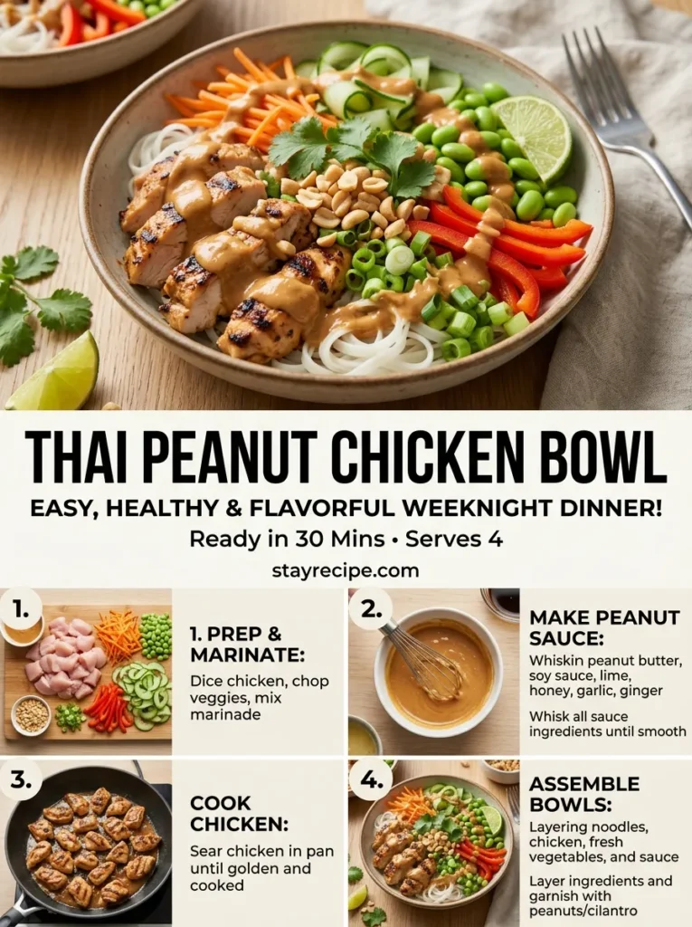 Thai Peanut Chicken Bowl