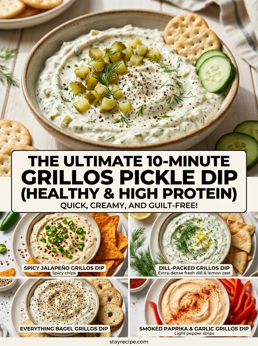 The Ultimate 10-Minute grillos pickle dip (Healthy & High Protein)
