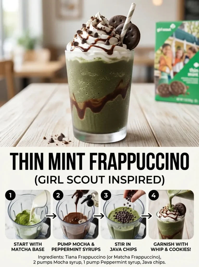 Thin Mint Frappuccino Girl Scout Inspiredthin Mint Frappuccino Girl Scout Inspired