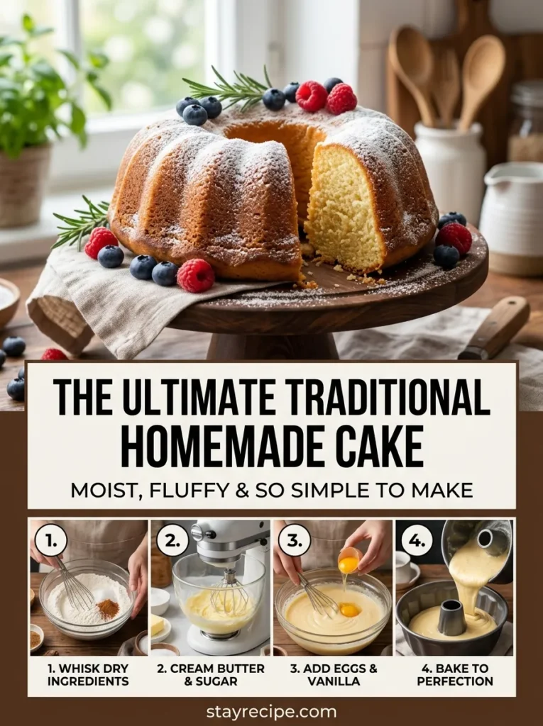 Traditional Homemade Cake