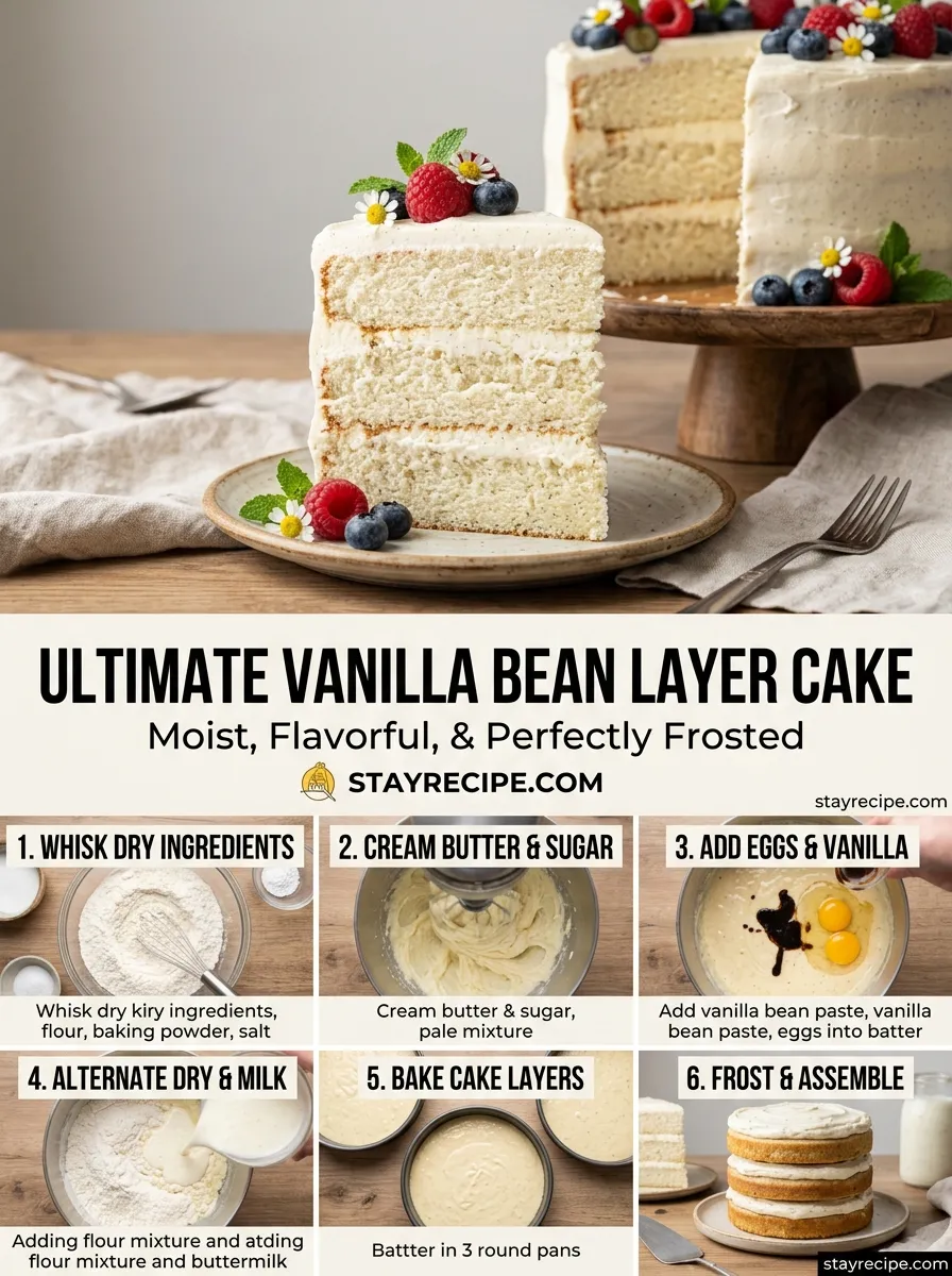 Vanilla Bean Layer Cake