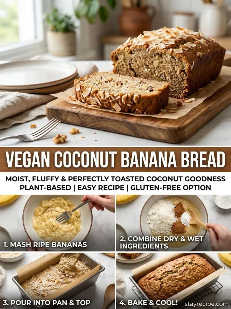 Vegan Coconut Banana Bread