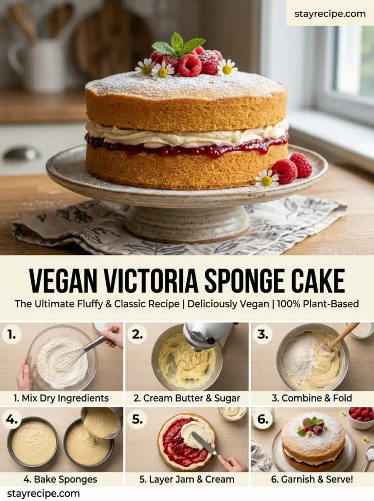 Vegan Victoria Sponge Cake
