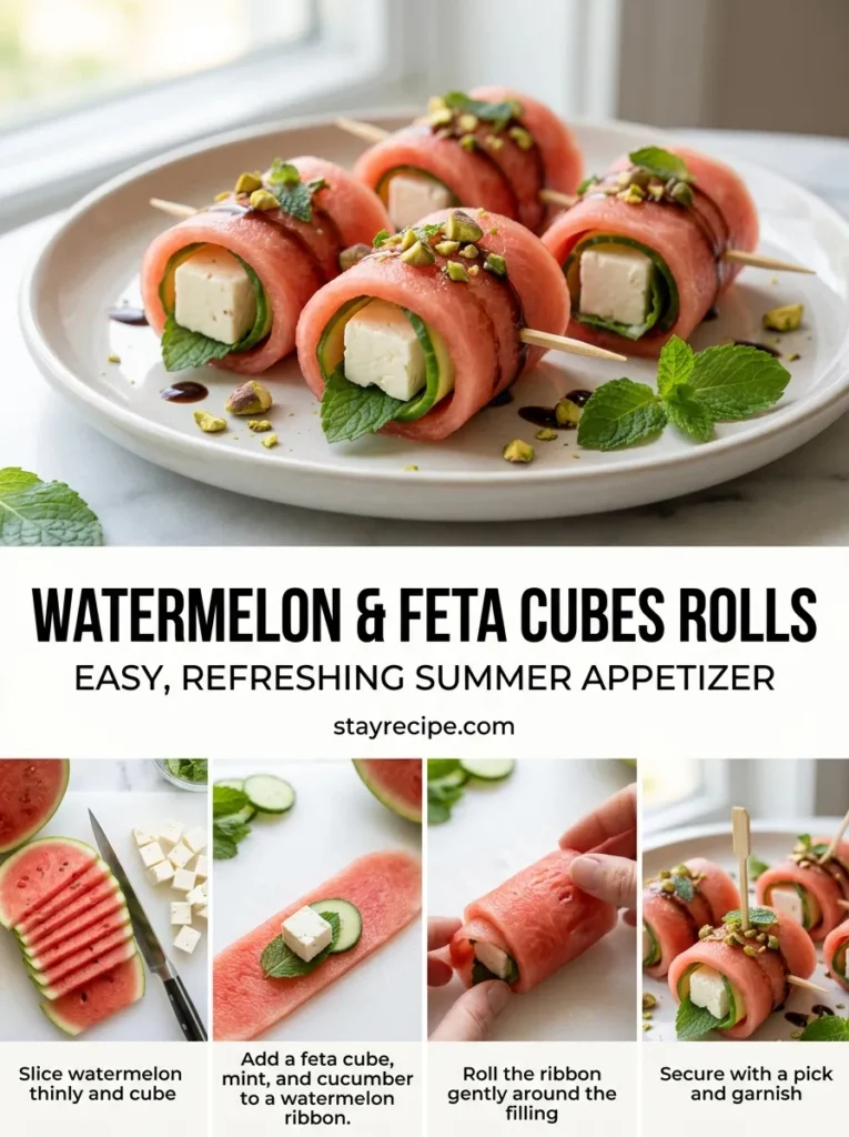 Watermelon Feta Cubes