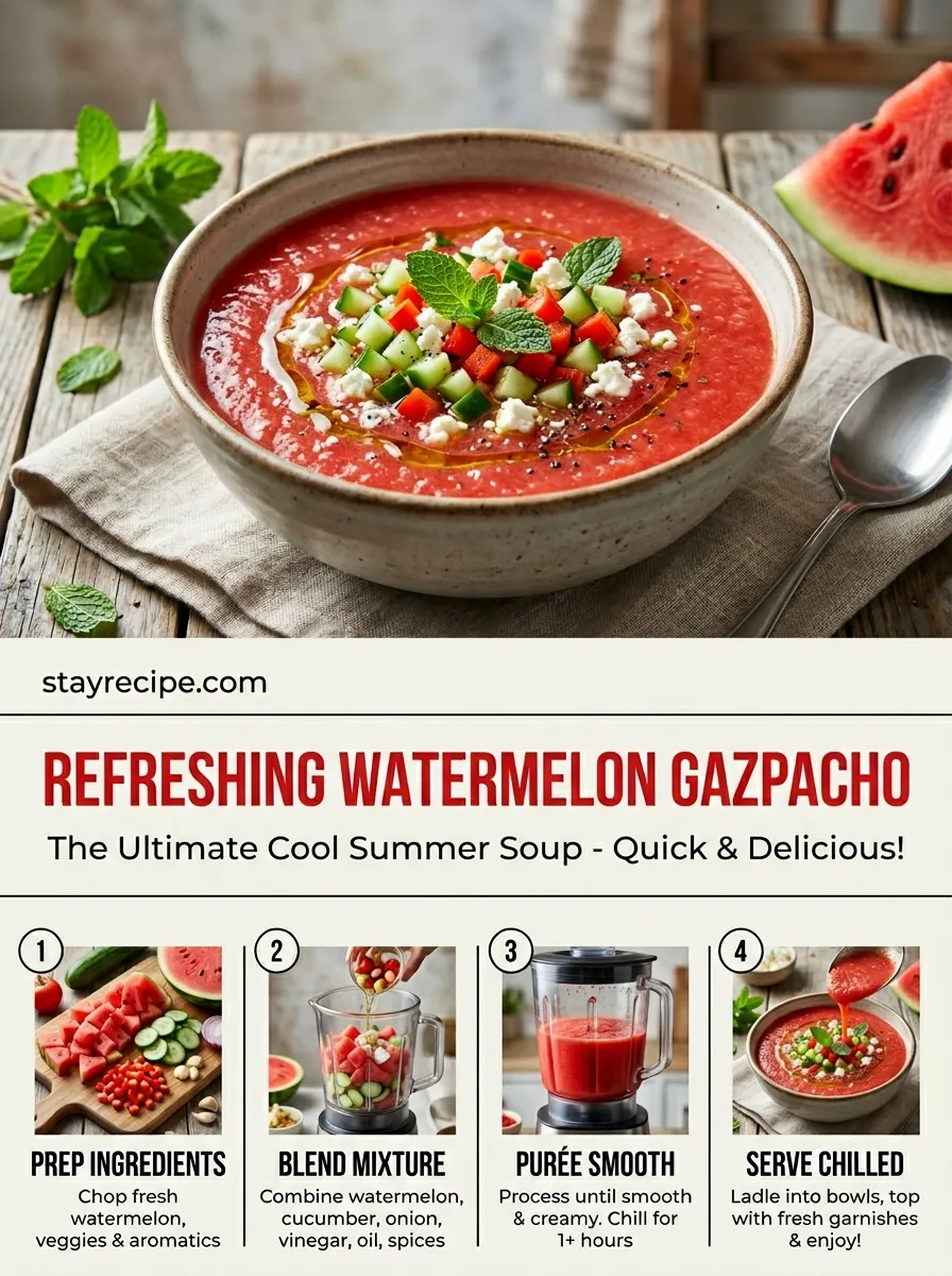 Watermelon Gazpacho Summer Soup