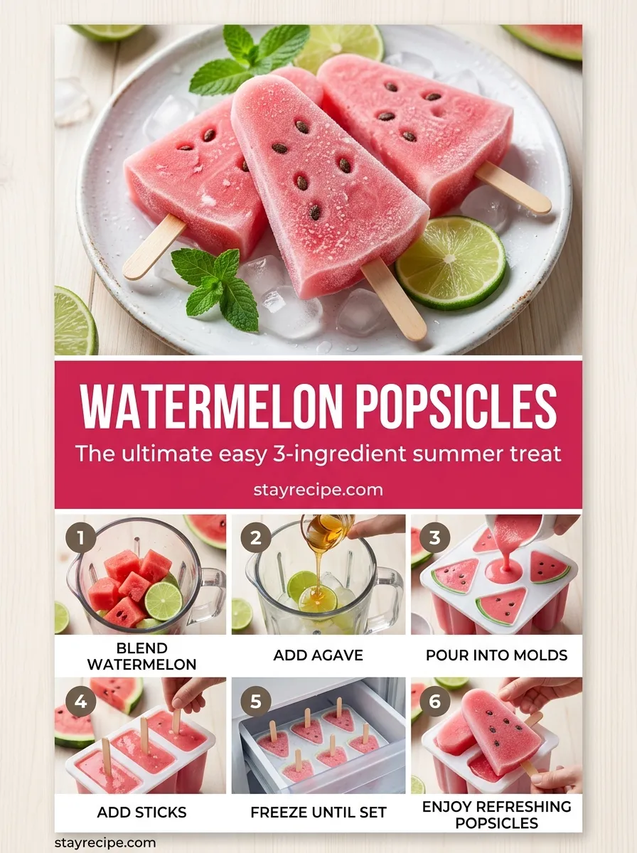 Watermelon Popsicles Easy Summer Desserts