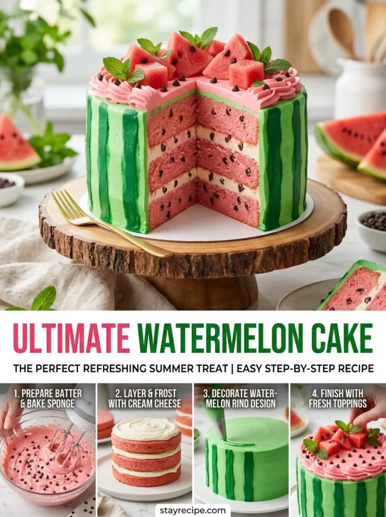 Watermelon Themed Cake