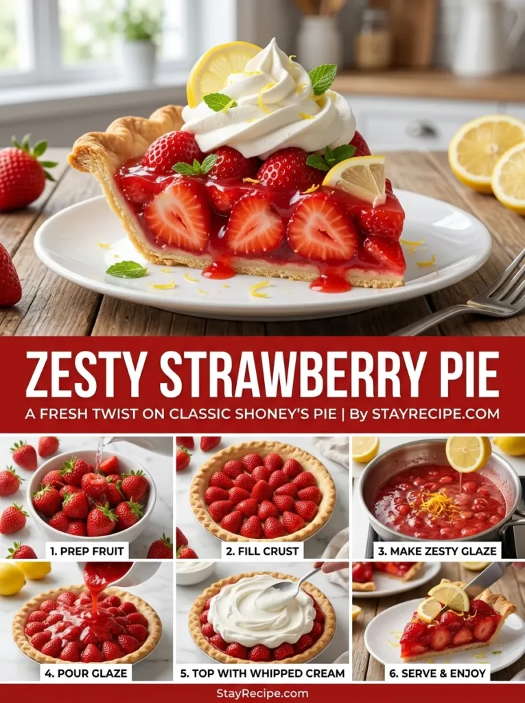Zesty Twist Shoneys Strawberry Pie