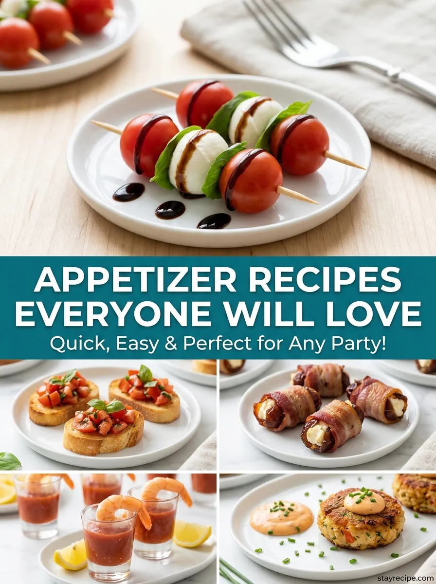 Step-by-Step Healthy Appetizer Recipes: The Best Easy Complete Guide for Every Occasion