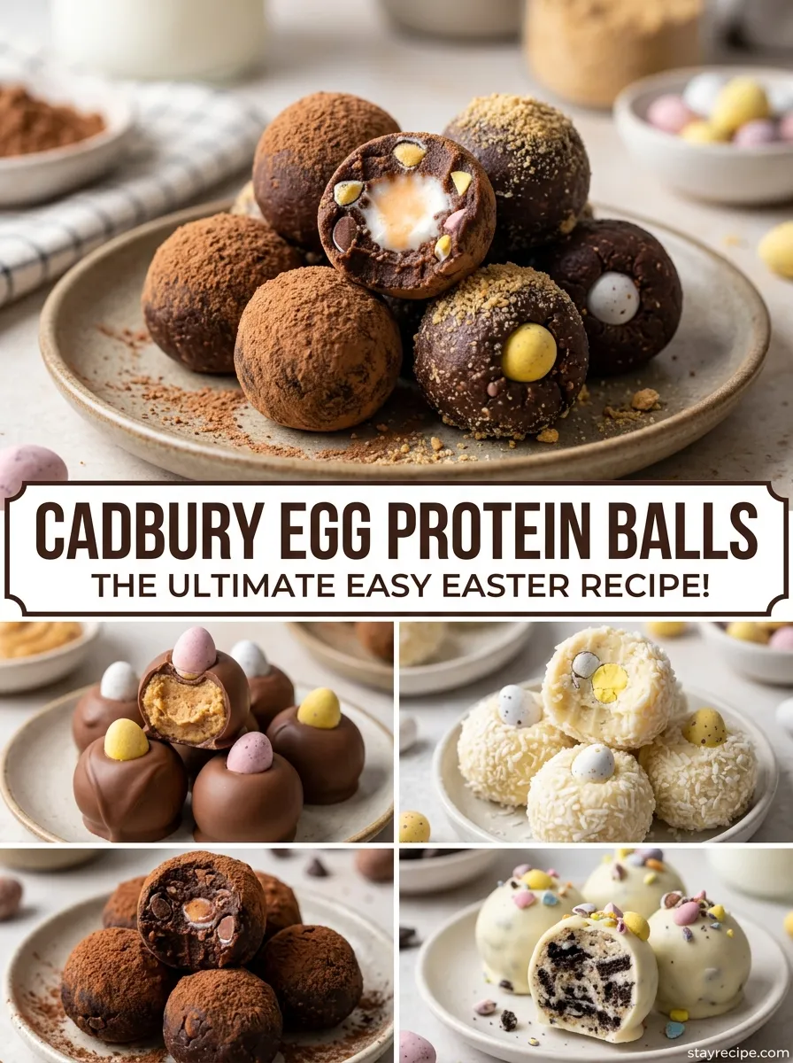 Cadbury Egg Protein Balls Cadbury