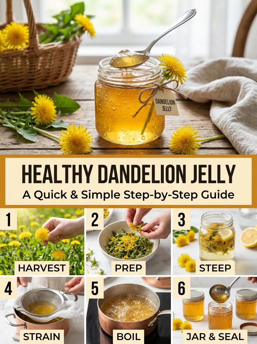 Healthy Dandelion Jelly Recipe: A Quick & Simple Step-by-Step Guide