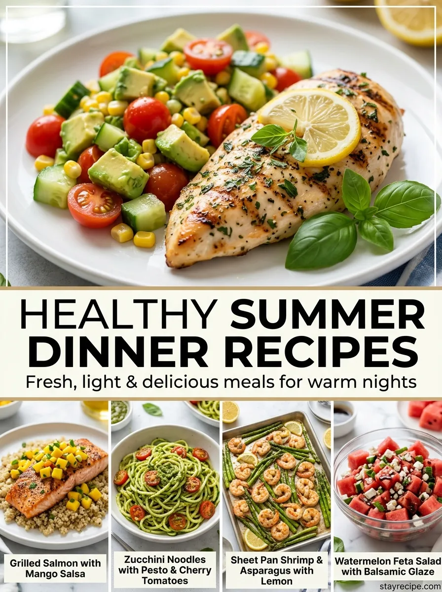 Healthy Summer Dinner Recipes: The Complete Guide to Quick, Easy & Simple Weeknight Meals