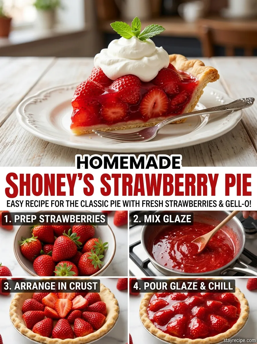 Shoneys Strawberry Pie Strawberry