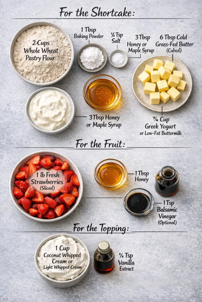 Strawberry Shortcake Ingredients For This Recipe