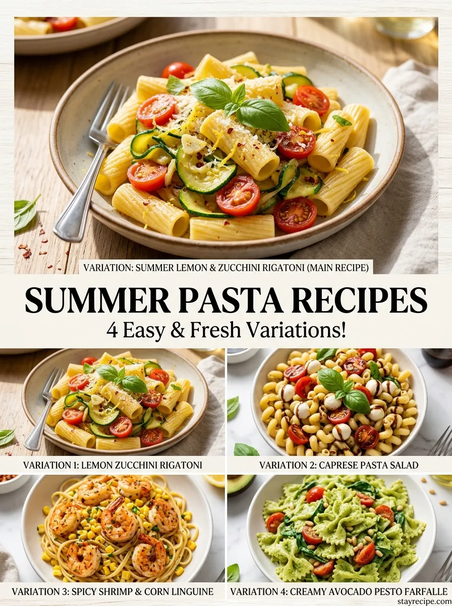 Summer Pasta Recipes Summer Pasta Recipes